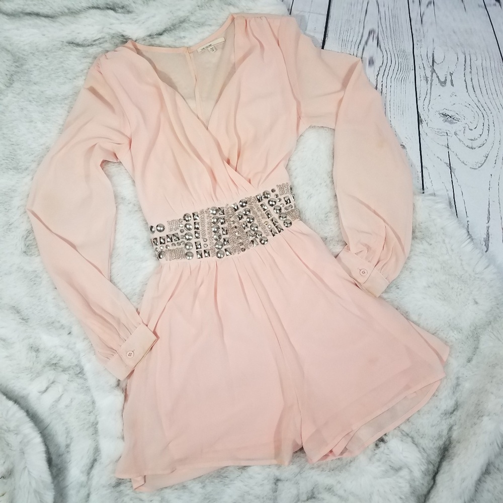 Pink Studded Romper